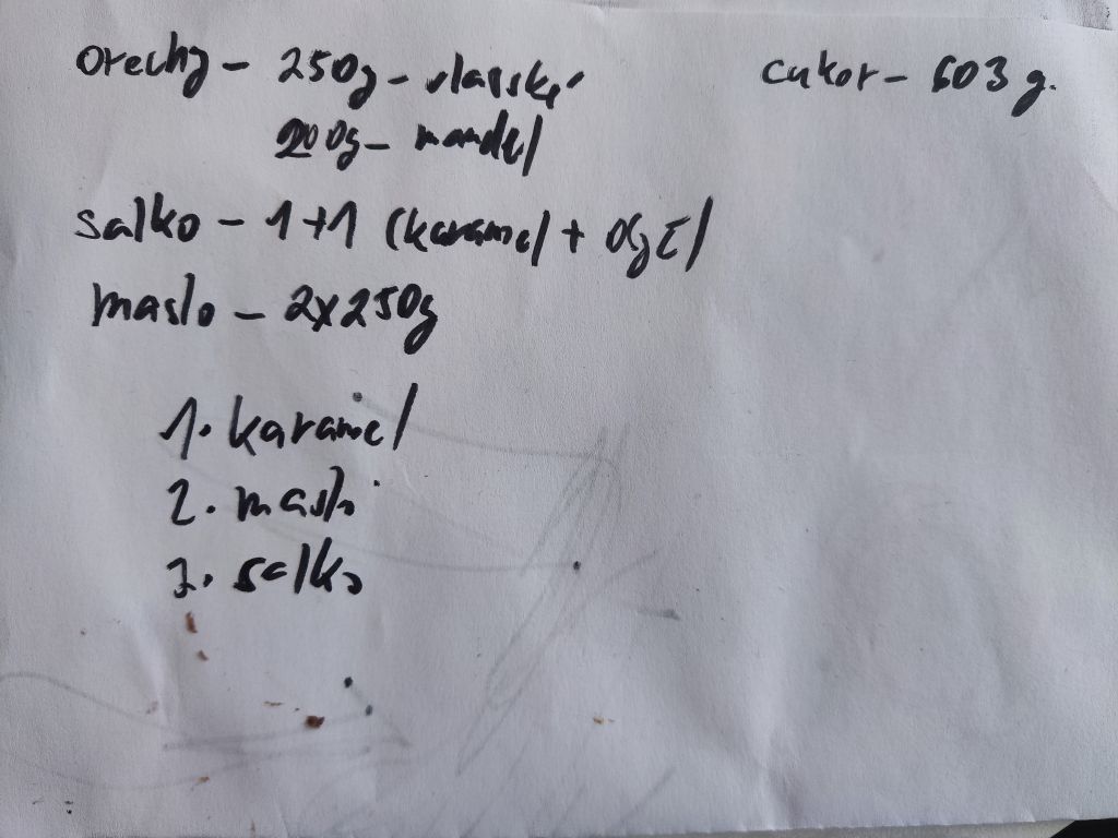 pôvodný recept na grilážky